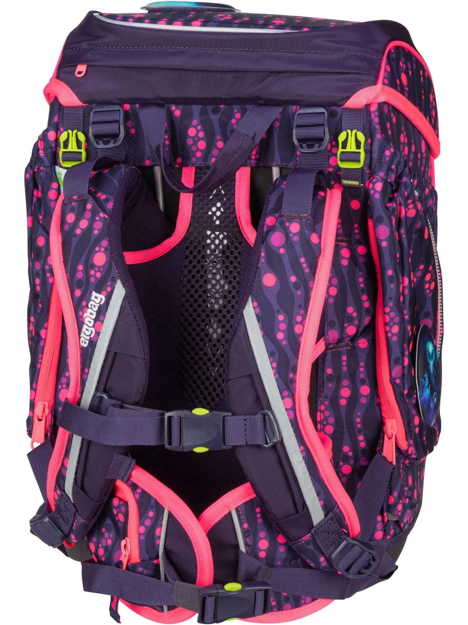 Ergobag Schulranzen Cubo Set LUMI In Bärmuda Viereck 2 Ergobag Schulranzen Cubo Set LUMI In Bärmuda Viereck – Bild 2