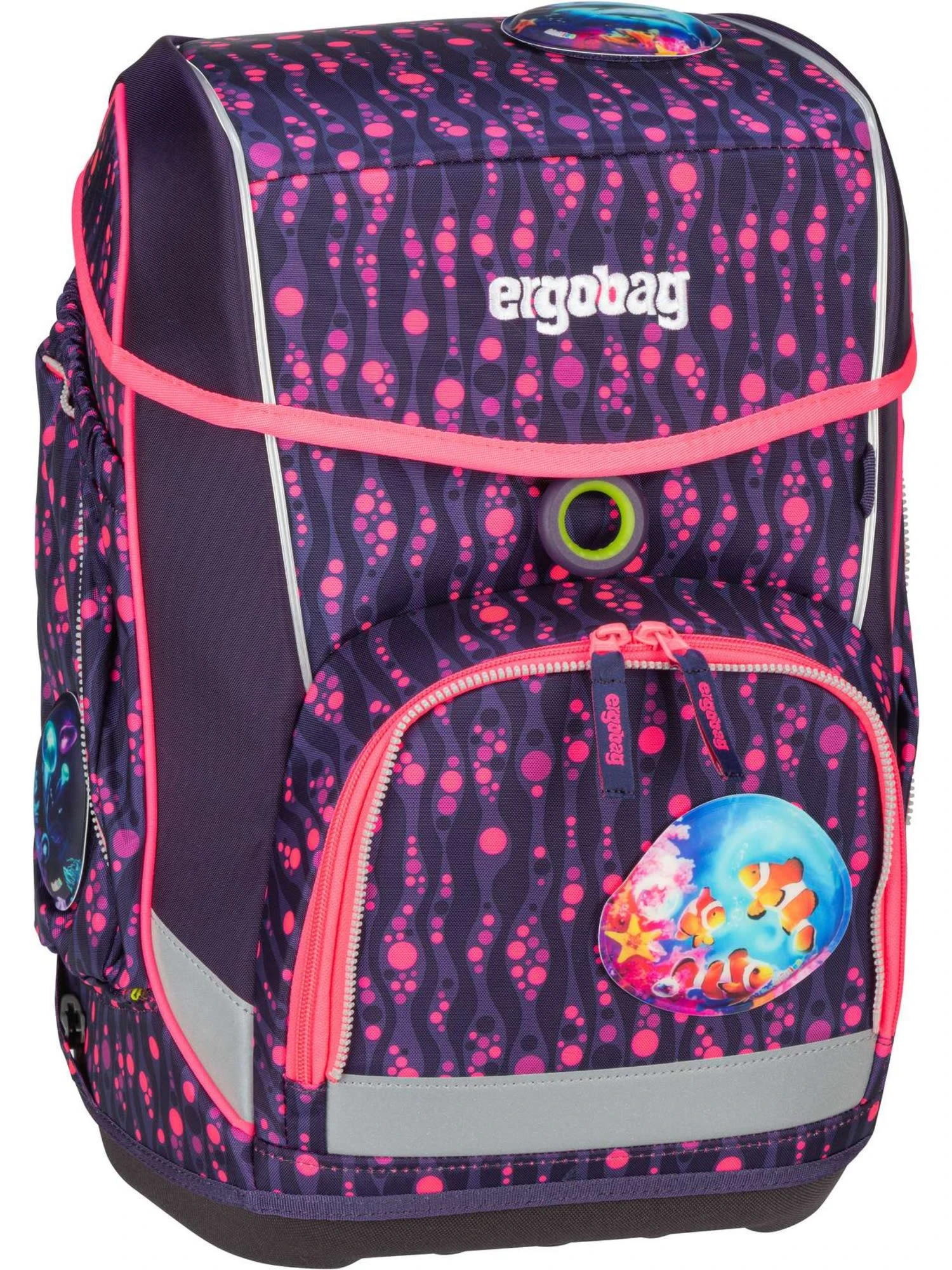 Ergobag Schulranzen Cubo Set LUMI In Bärmuda Viereck 1 Ergobag Schulranzen Cubo Set LUMI In Bärmuda Viereck