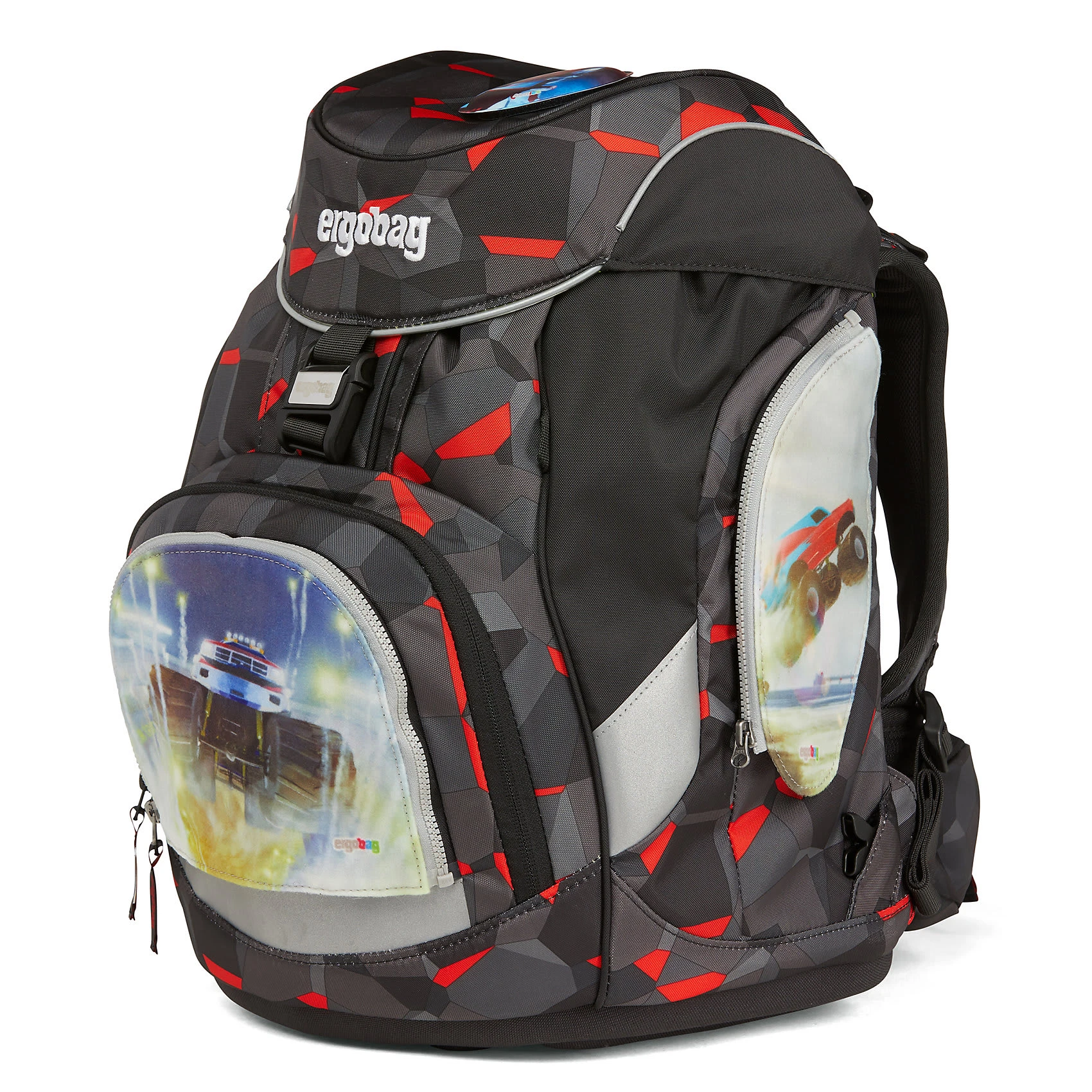 Ergobag Seitentaschen-Zipset Cartrucks, 3-tlg. 1 Ergobag Seitentaschen-Zipset Cartrucks, 3-tlg.