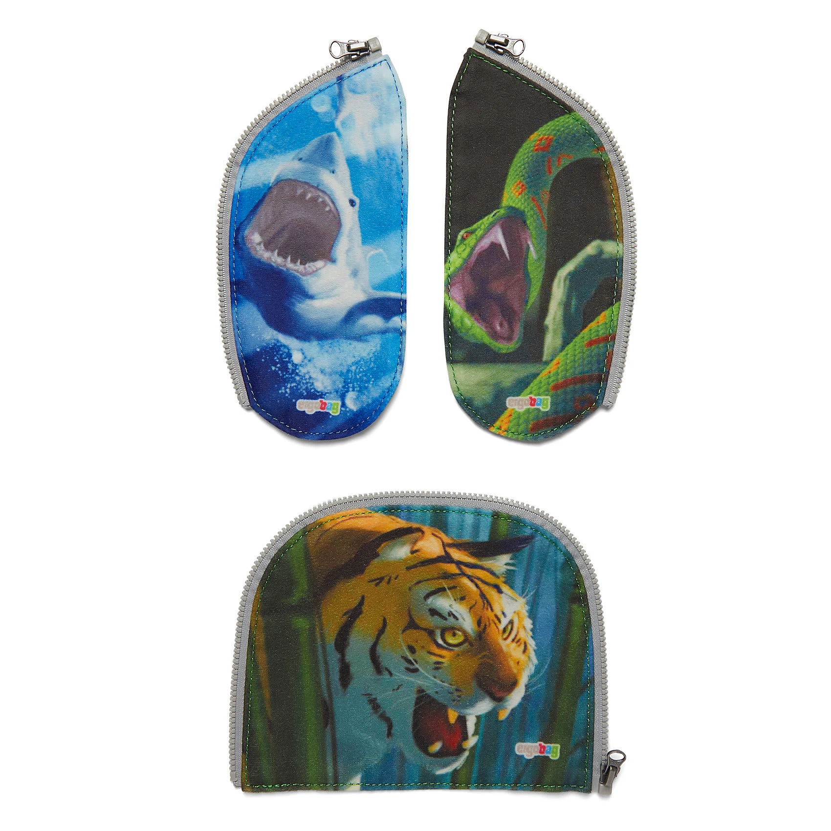 Ergobag Seitentaschen-Zipset Gefährliche Tiere, 3-tlg. 1 Ergobag Seitentaschen-Zipset Gefährliche Tiere, 3-tlg.
