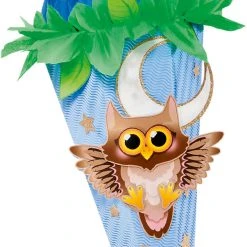 FOLIA Bastelset Schultüte Eule, 70 Cm
