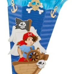 FOLIA Bastelset Schultüte Pirat, 70 Cm