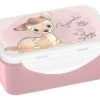 Geda Labels Brotdose Bambi Blumen In Rosa - 16 Cm