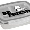 Geda Labels Edelstahl Brotdose Peanuts Be A Friend In Silber - 850 Ml