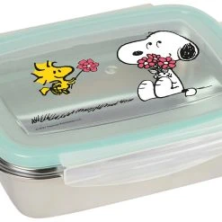 Geda Labels Edelstahl Brotdose Snoopy In Silber - 550 Ml