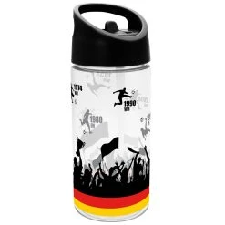 Geda Labels Trinkflasche Fußball Titel In Schwarz - 450 Ml