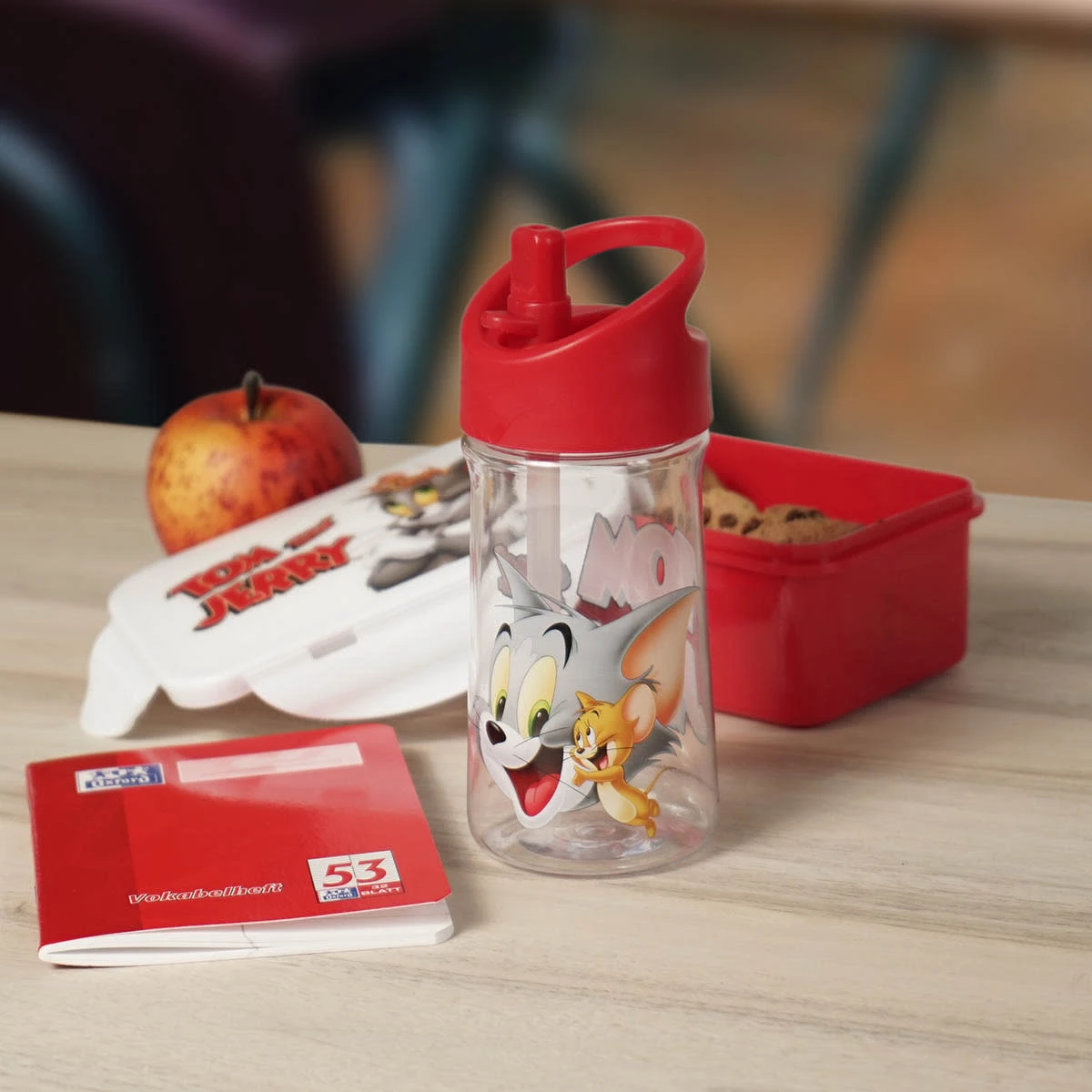 Geda Labels Trinkflasche Tom & Jerry In Rot - 350ml 2 Geda Labels Trinkflasche Tom & Jerry In Rot - 350ml – Bild 2