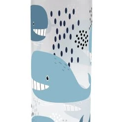 Geda Labels Trinkflasche Wale Glas In Blau - 500 Ml