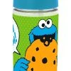 Geda Labels Tritan-Trinkflasche Mit Integriertem Trinkhalm Sesamstraße Krümelmonster,...