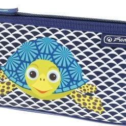Herlitz Dreikant-Schlampermäppchen Cute Animals Turtle, Unbefüllt