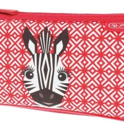 Herlitz Dreikant-Schlampermäppchen Cute Animals Zebra, Unbefüllt