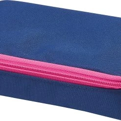 Herlitz Etuibox 2 Go Navy/pink, Inkl. Fach Für Geodreieck, Unbefüllt