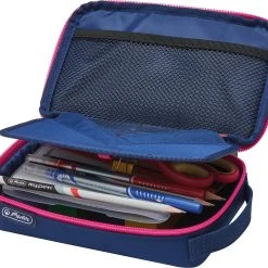 Herlitz Etuibox 2 Go Navy/pink, Inkl. Fach Für Geodreieck, Unbefüllt -Yeaz Geschäft herlitz etuibox 2 go navy pink inkl fach fur geodreieck unbefullt 3