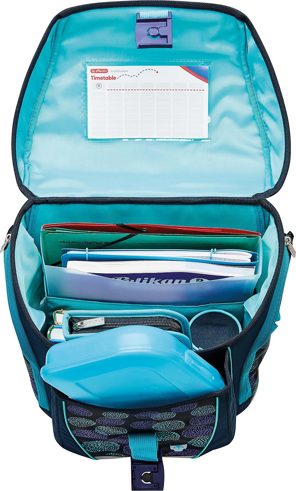 Herlitz Schulranzenset FILOLIGHT PLUS Flower Owl, 6-tlg. (2023) 6 Herlitz Schulranzenset FILOLIGHT PLUS Flower Owl, 6-tlg. (2023) – Bild 6