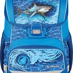 Herlitz Schulranzenset LOOP PLUS Blue Shark, 4-tlg. (2023)