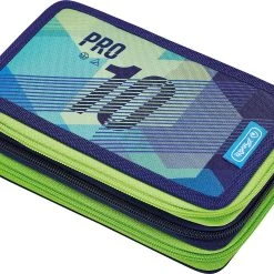 Herlitz Triple-Federmäppchen Green Goal, Befüllt, 31-tlg.