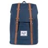 Herschel Retreat 19.5 - Rucksack 15" 43 Cm In Navy/tan Synthetic Leather