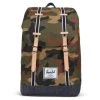 Herschel Retreat 19.5 - Rucksack 15" 43 Cm In Woodland Camo Dark Denim
