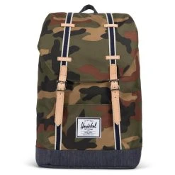 Herschel Retreat 19.5 - Rucksack 15" 43 Cm In Woodland Camo Dark Denim