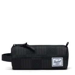 Herschel Settlement Pouches - Schlampermäppchen 20 Cm In Black Checkered Textile