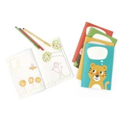 Julica Stiftemäppchen" Tom Tiger" In Gelb - Inkl. Malheft Und Geschenkkarte -Yeaz Geschäft julica stiftemappchen tom tiger in gelb inkl malheft und geschenkkarte 3