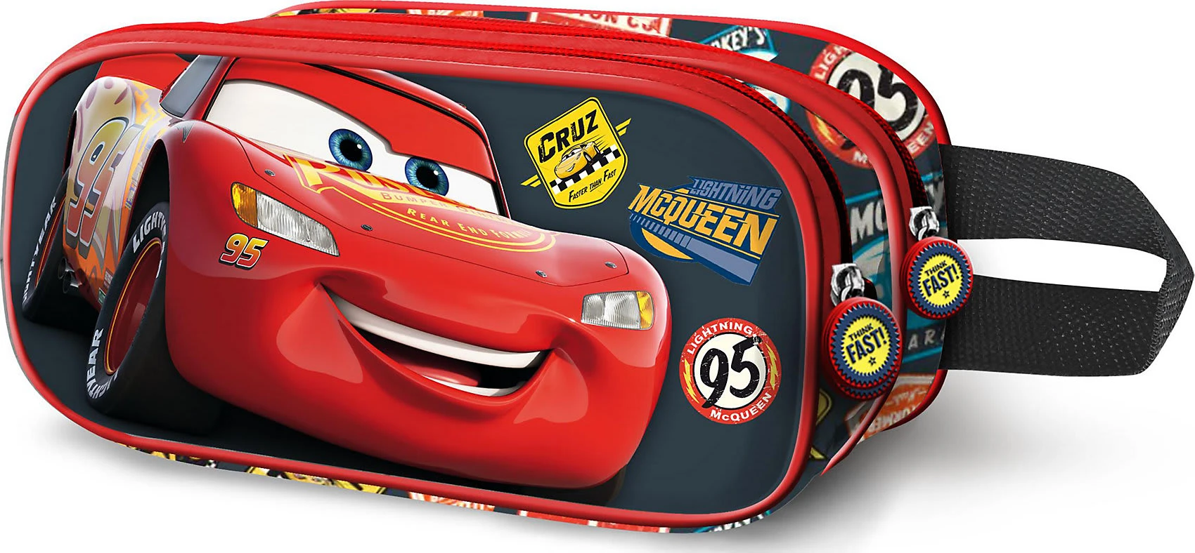 Karactermania 3D Doppel-Schlampermäppchen Disney Cars, Unbefüllt 1 Karactermania 3D Doppel-Schlampermäppchen Disney Cars, Unbefüllt