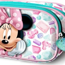 Karactermania 3D Doppel-Schlampermäppchen Disney Minnie Mouse Diamants, Unbefüllt