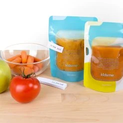 KidsMe Wiederbefüllbare Quetschbeutel, 180 Ml, 4er Set -Yeaz Geschäft kidsme wiederbefullbare quetschbeutel 180 ml 4er set 2