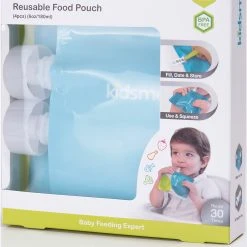 KidsMe Wiederbefüllbare Quetschbeutel, 180 Ml, 4er Set -Yeaz Geschäft kidsme wiederbefullbare quetschbeutel 180 ml 4er set 4