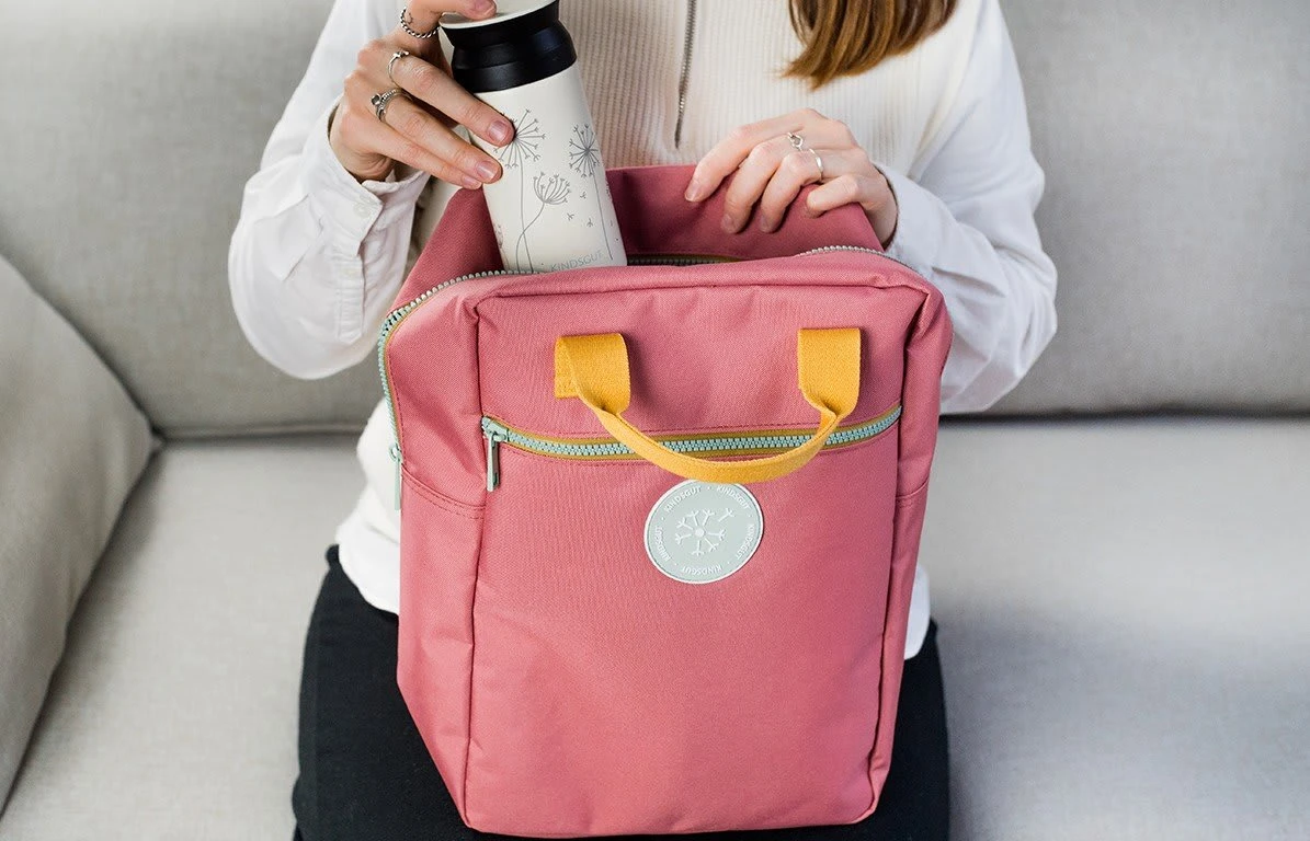 Kindsgut Kinderrucksack Maxi In Altrosa 3 Kindsgut Kinderrucksack Maxi In Altrosa – Bild 3