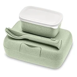 Koziol 3tlg. Lunch-Set "Candy Ready" In Oliv