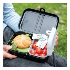 Koziol Lunchbox "Pascal L" In Schwarz - (L)8,5 X (B)8,5 X (H)15,2 Cm -Yeaz Geschäft koziol lunchbox pascal l in schwarz l 8 5 x b 8 5 x h 15 2 cm 2