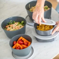 Koziol ORGANIC CONNECT BOX 2 - Box Mit Deckel 2l In Organic Red-organic White -Yeaz Geschäft koziol organic connect box 2 box mit deckel 2l in organic red organic white 5