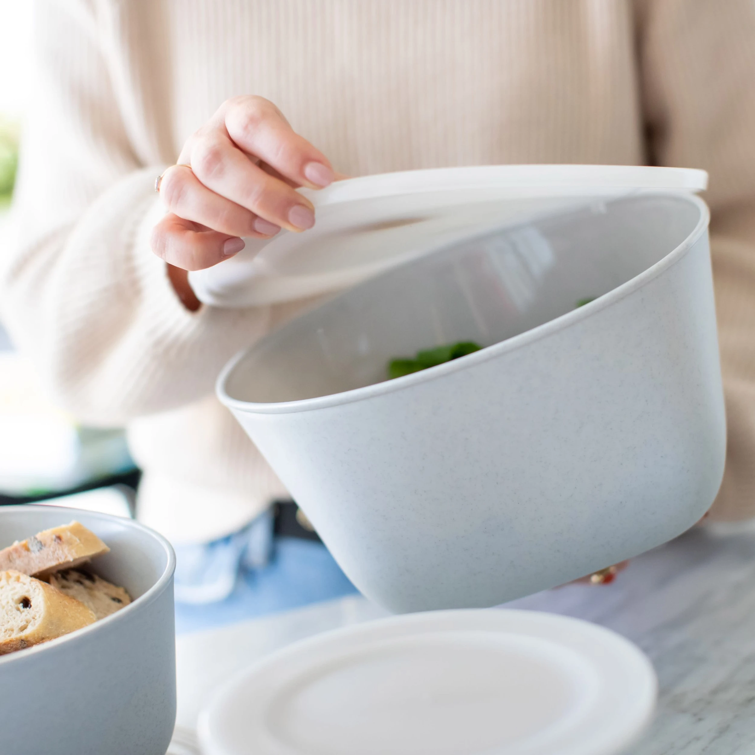 Koziol ORGANIC CONNECT BOX 4 - Box Mit Deckel 4l In Organic Deep Grey 3 Koziol ORGANIC CONNECT BOX 4 - Box Mit Deckel 4l In Organic Deep Grey – Bild 3