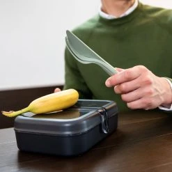 Koziol PASCAL L * - Lunchbox Mit Trennsteg In Cosmos Black-cotton White -Yeaz Geschäft koziol pascal l lunchbox mit trennsteg in cosmos black cotton white 4