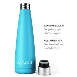 La Vague GRAVITY Edelstahl-Isolierflasche In Caribbean