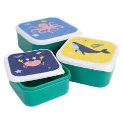 Ladelle 3er Set Kinder Lunchbox Ocean In Bunt