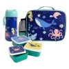 Ladelle 5er Set Kinder Lunchtaschenset Ocean In Blau