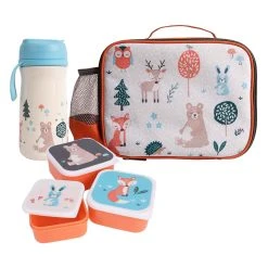 Ladelle 5er Set Kinder Lunchtaschenset Woodland In Beige