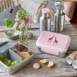 Lässig Edelstahl Lunchset Brotdose & Trinkflasche In Safari Giraffe -Yeaz Geschäft lassig edelstahl lunchset brotdose and trinkflasche in safari giraffe 3