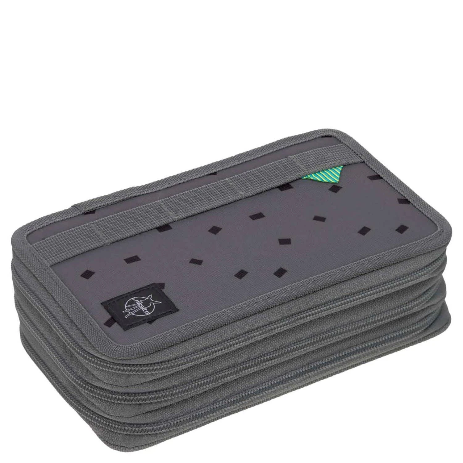 Lässig Zubehör Triple Pencil Case Unique - Mäppchen 21 Cm Befüllt In Speckles Anthracite 1 Lässig Zubehör Triple Pencil Case Unique - Mäppchen 21 Cm Befüllt In Speckles Anthracite