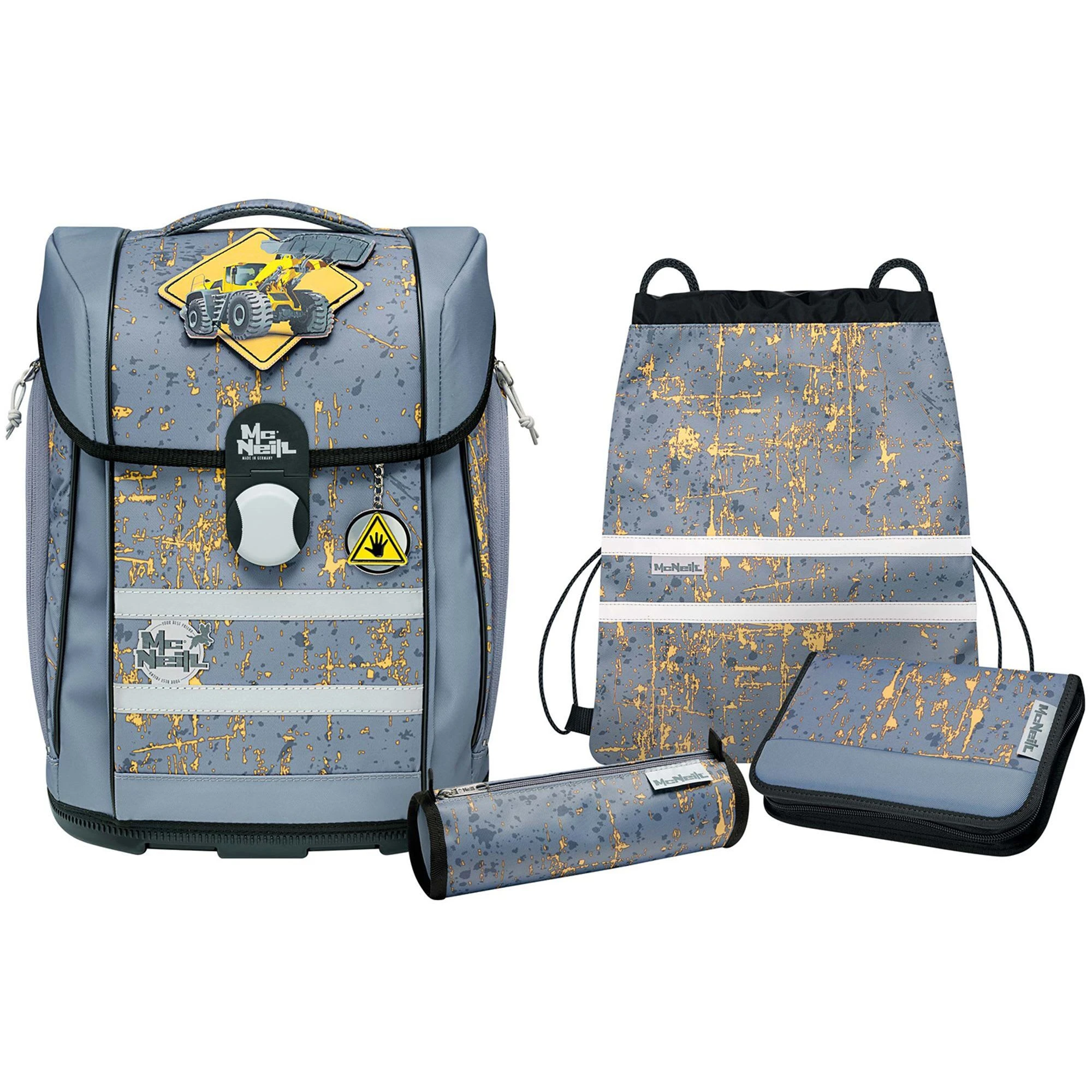 McNeill McLight 2 Schulranzen-Set 6tlg. In Steel 1 McNeill McLight 2 Schulranzen-Set 6tlg. In Steel
