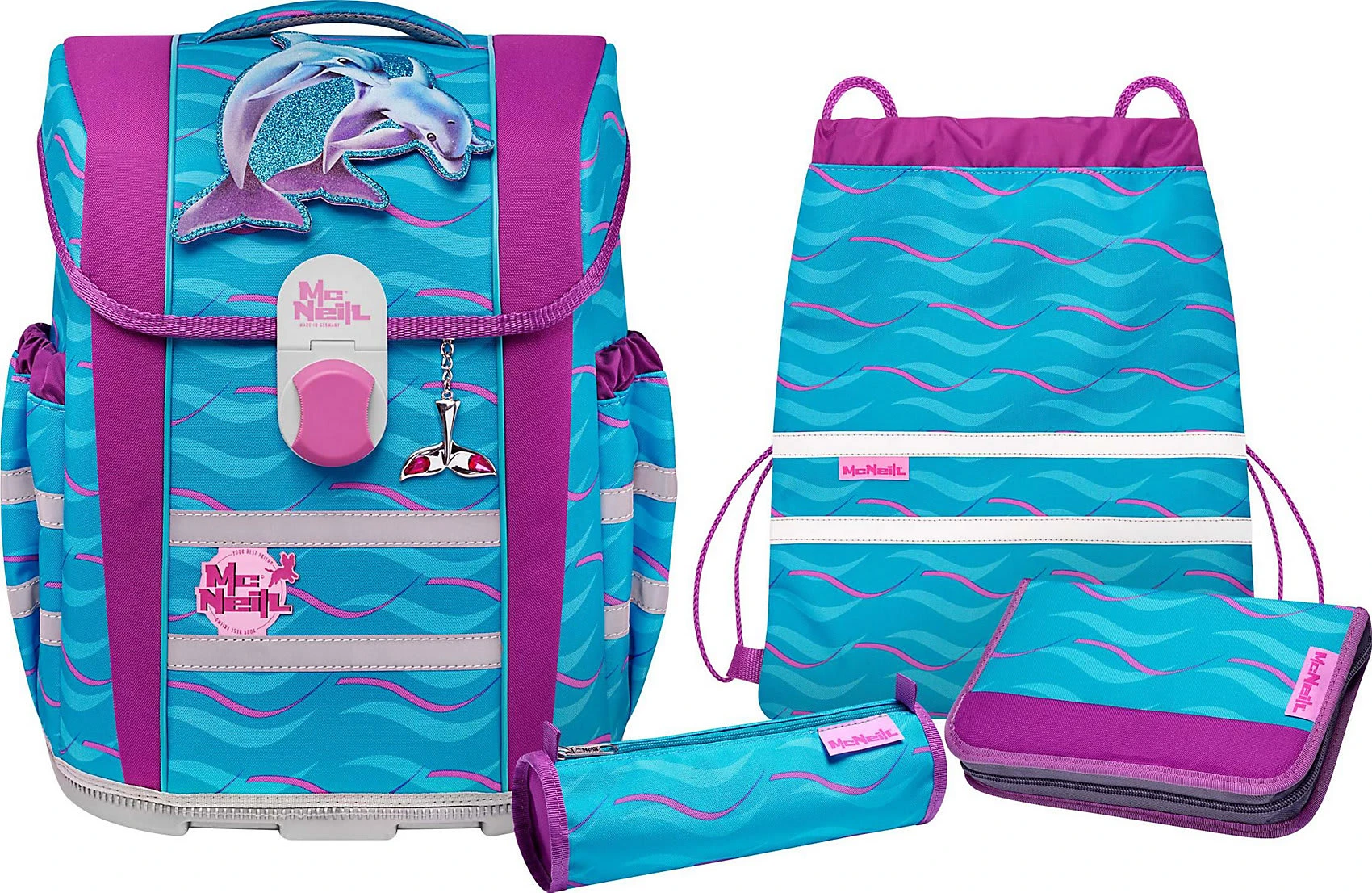 McNeill Schulranzenset Mac2 Finny, 5-tlg. (2023) 2 McNeill Schulranzenset Mac2 Finny, 5-tlg. (2023) – Bild 2