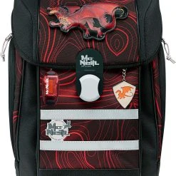 McNeill Schulranzenset McLight 2 Drache, 6-tlg., Inkl. LED-Anhänger (2023)