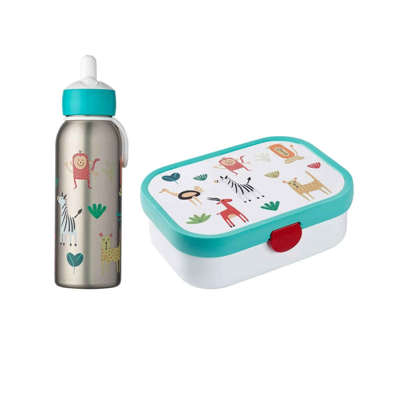 Mepal 2er Set Brotdose + Thermoflasche Campus In Animal Friends 2 Mepal 2er Set Brotdose + Thermoflasche Campus In Animal Friends – Bild 2