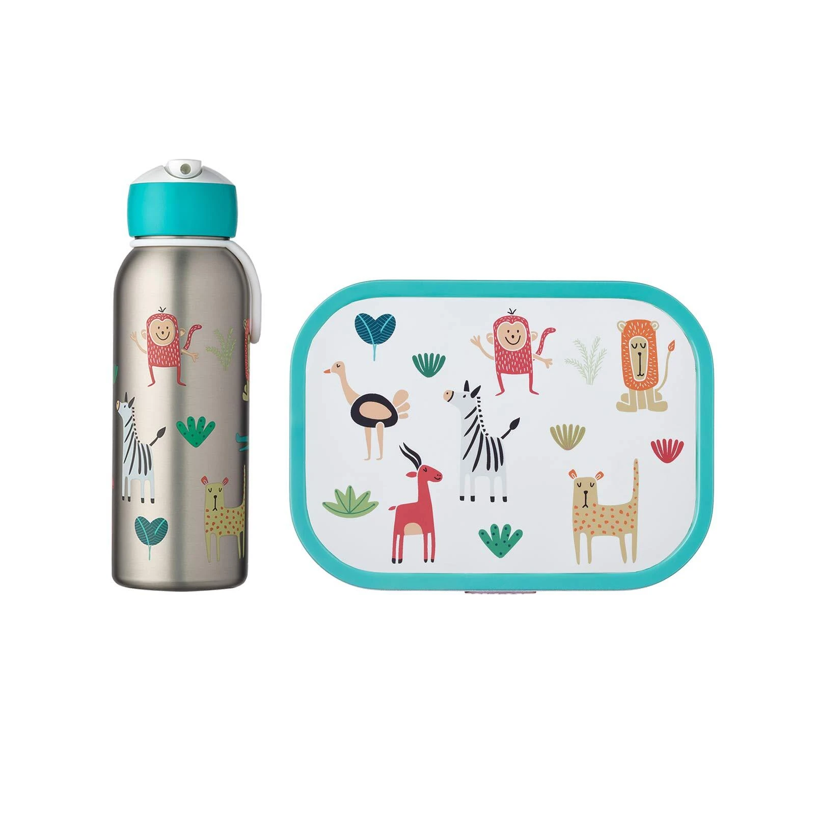 Mepal 2er Set Brotdose + Thermoflasche Campus In Animal Friends 1 Mepal 2er Set Brotdose + Thermoflasche Campus In Animal Friends
