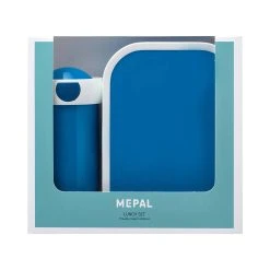 Mepal 2er Set Brotdose + Verschlussbecher Campus 300 Ml + 700 Ml In Blau