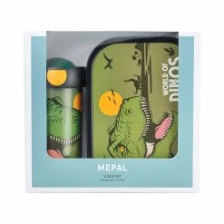 Mepal 2er Set Brotdose + Verschlussbecher Campus 300 Ml + 700 Ml In Dino World