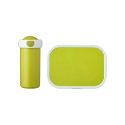 Mepal 2er Set Brotdose + Verschlussbecher Campus 300 Ml + 700 Ml In Lime
