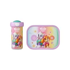 Mepal 2er Set Brotdose + Verschlussbecher Campus 300 Ml + 700 Ml In Paw Patrol Girls